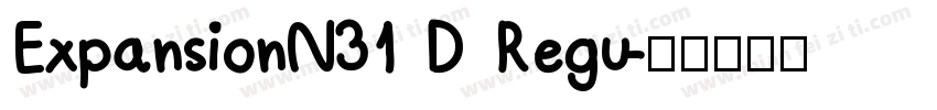 ExpansionN31 D Regu字体转换